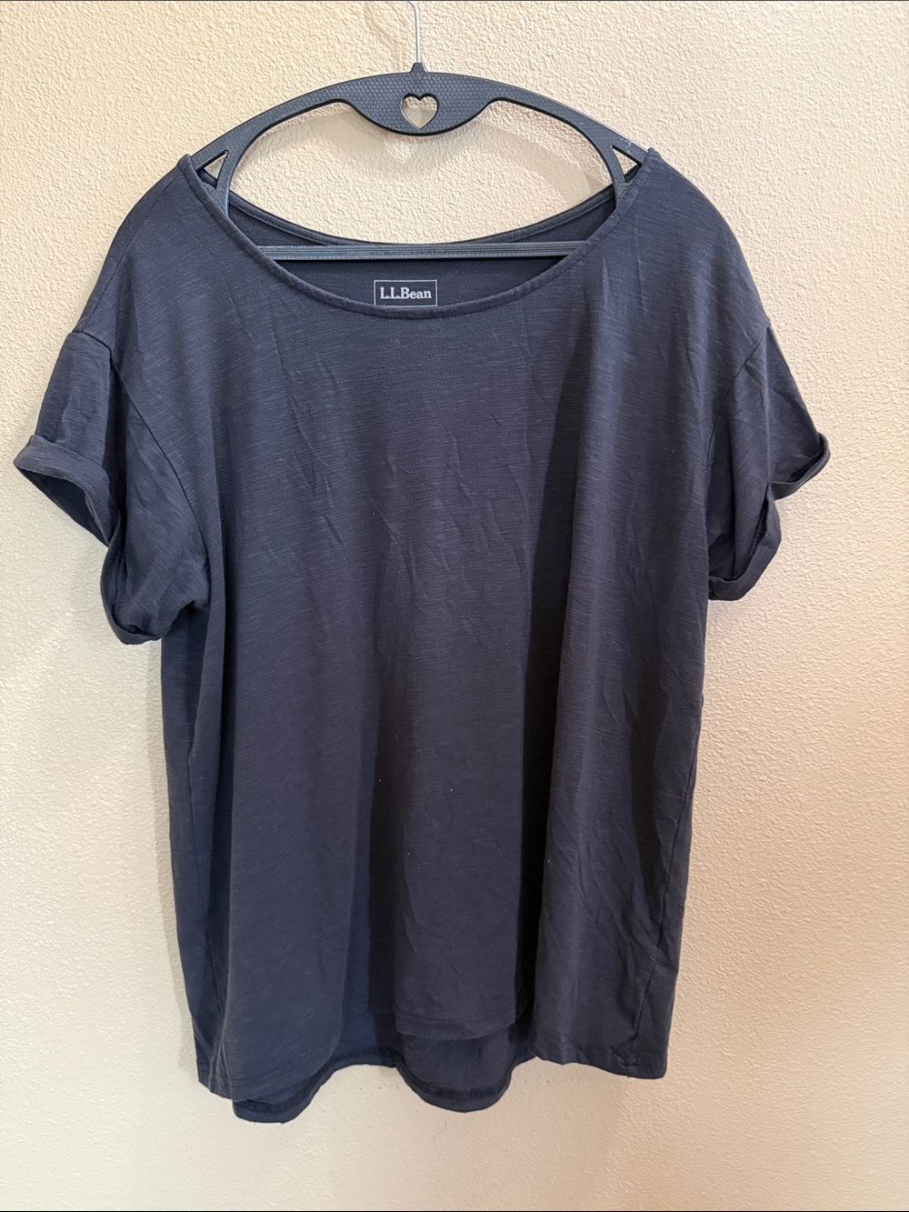 L.L. Bean Camden Hills Black Short Sleeve Tee